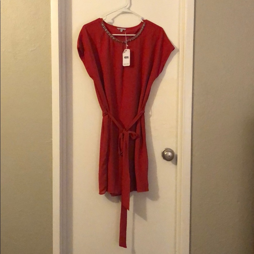 Red stone dress
